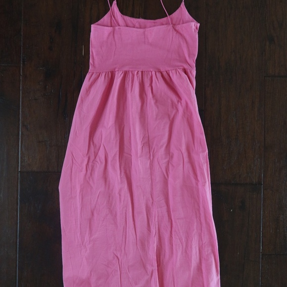 RD Style Pink Maxi Dress Size Medium, Boho-Inspired Tie-Waist - Picture 2 of 4